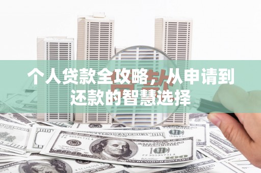 五桂山个人贷款全攻略，从申请到还款的智慧选择