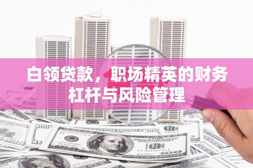 官渡白领贷款，职场精英的财务杠杆与风险管理