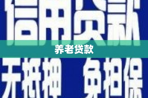 巩义养老贷款
