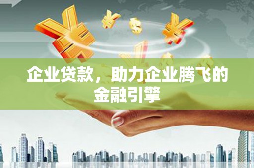 崖州企业贷款，助力企业腾飞的金融引擎