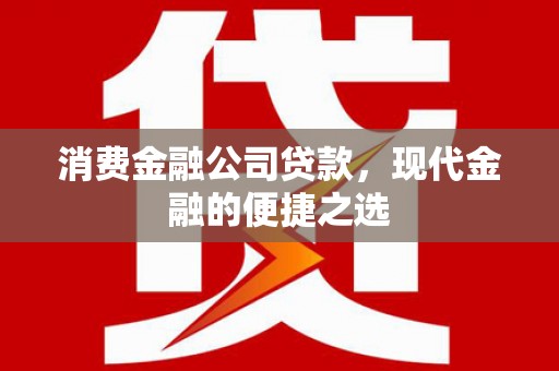 务川消费金融公司贷款，现代金融的便捷之选