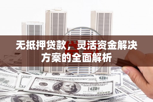 洮北无抵押贷款，灵活资金解决方案的全面解析