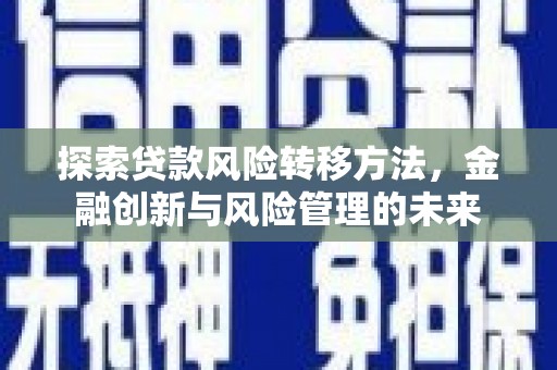 水上探索贷款风险转移方法，金融创新与风险管理的未来