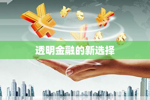 大邑透明金融的新选择